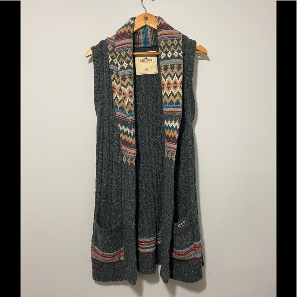 Hollister Sweaters - Hollister Knit Cardigan Aztec Design size M/L